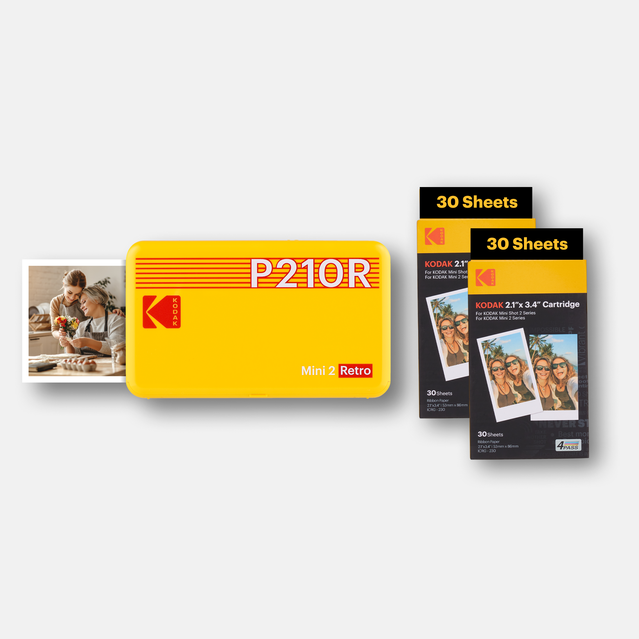 KODAK Mini 2 Retro P210R Bundle